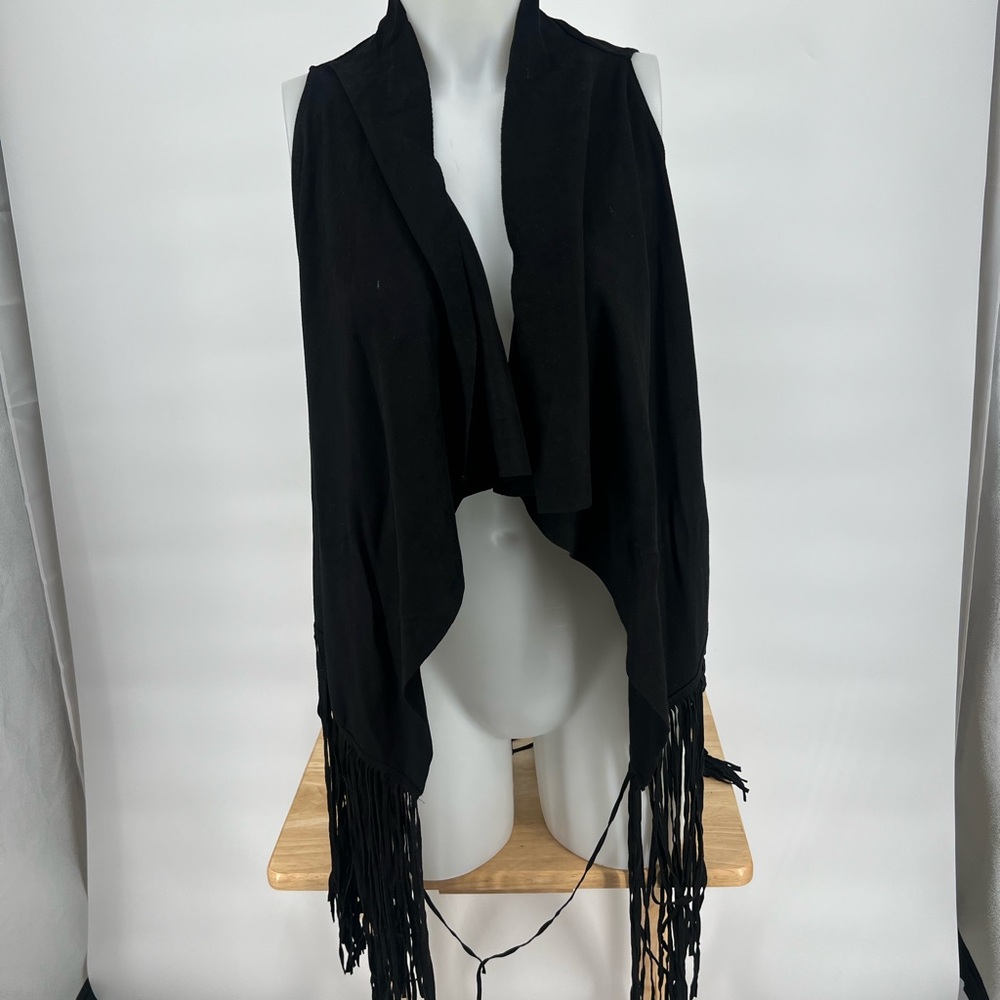 Do Everything in Love Black Fringe suede fringe  vest - Picture 6 of 7